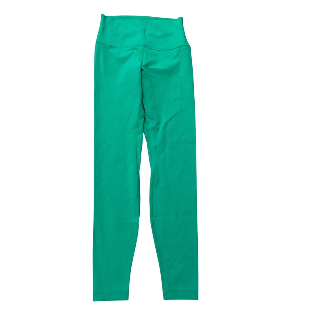 Lululemon Wunder Train Leggings Womens 6 Green High Rise athletic leggings